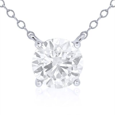 Andre Michael labgrown round pendant